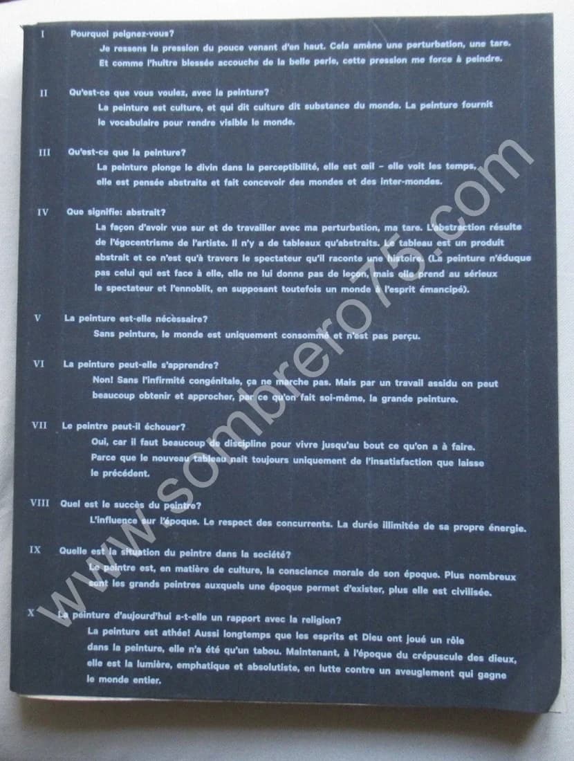 Markus Lüpertz - Une Rétrospective. Catalogue