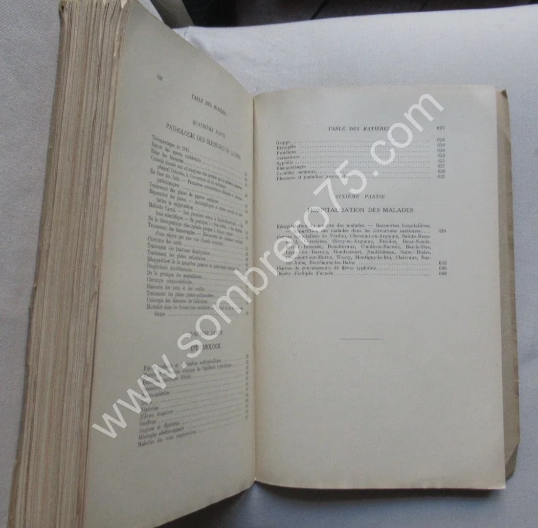 Le Service de Santé pendant la Guerre 1914-1918. 4 tomes. Gal MIGNON - Image 5