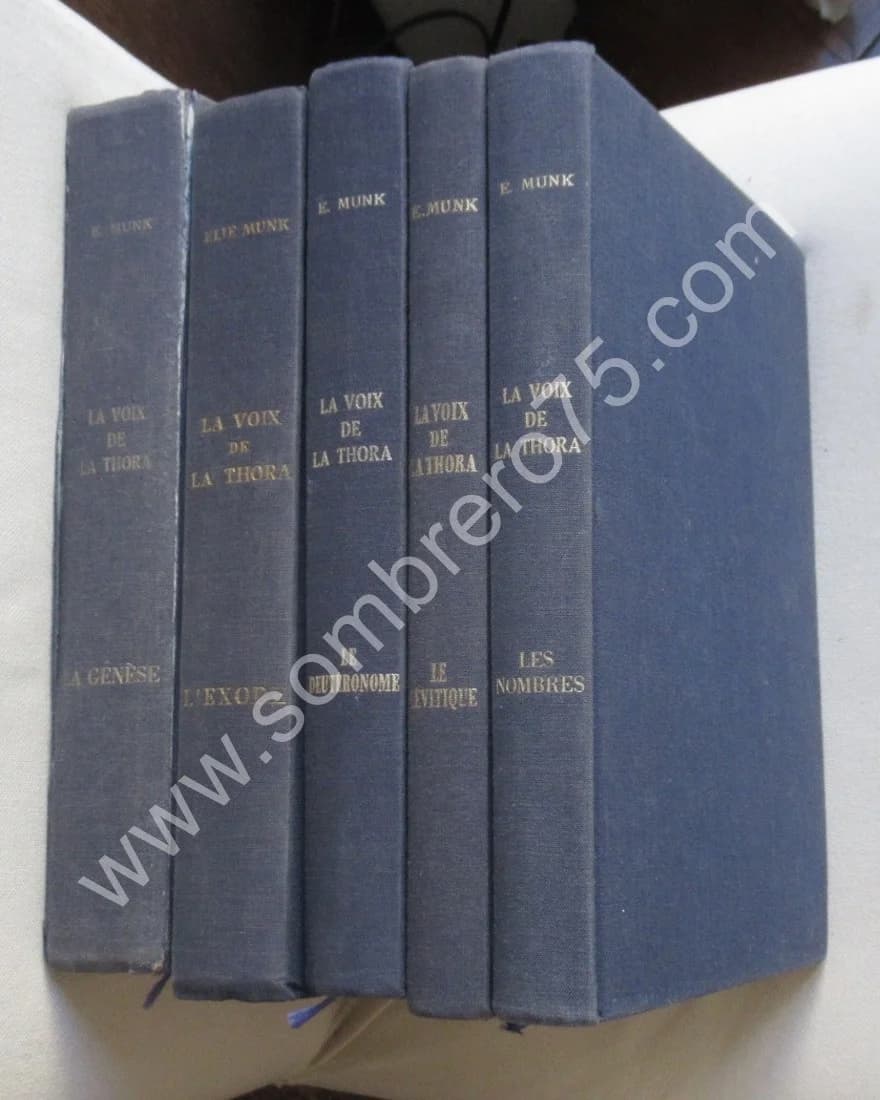 La Voix de la Thora.. 5 volumes