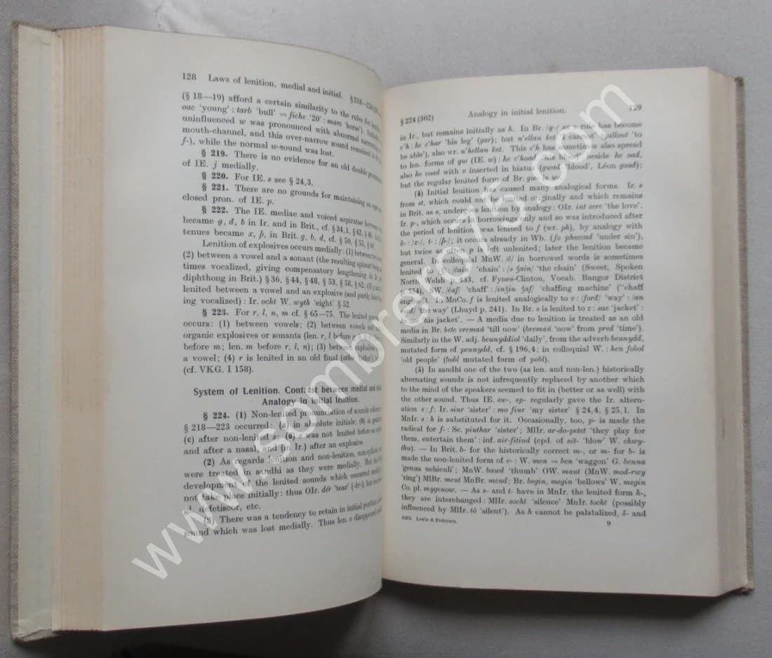 A Concise Comparative Celtic Grammar. 1937. H. Lewis and H Pedersen - Image 4