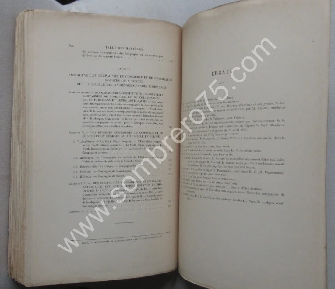 Les Grandes Compagnies de Commerce. Etude de la Colonisation. P BONNASSIEUX - Image 11