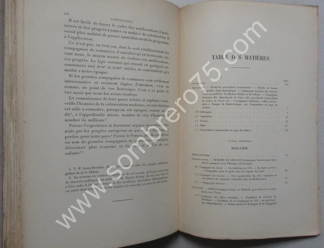 Les Grandes Compagnies de Commerce. Etude de la Colonisation. P BONNASSIEUX - Image 6
