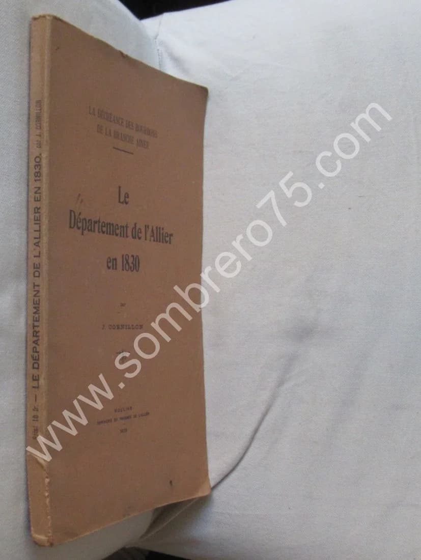 Le Département de l'Allier en 1830. J CORNILLON - Image 2
