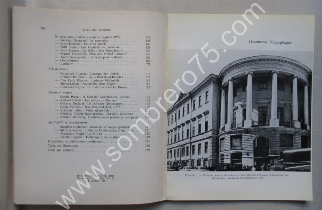 Gontcharova et Larionov. Cinquante ans à St Germain des Prés. T LOGUINE - Image 8