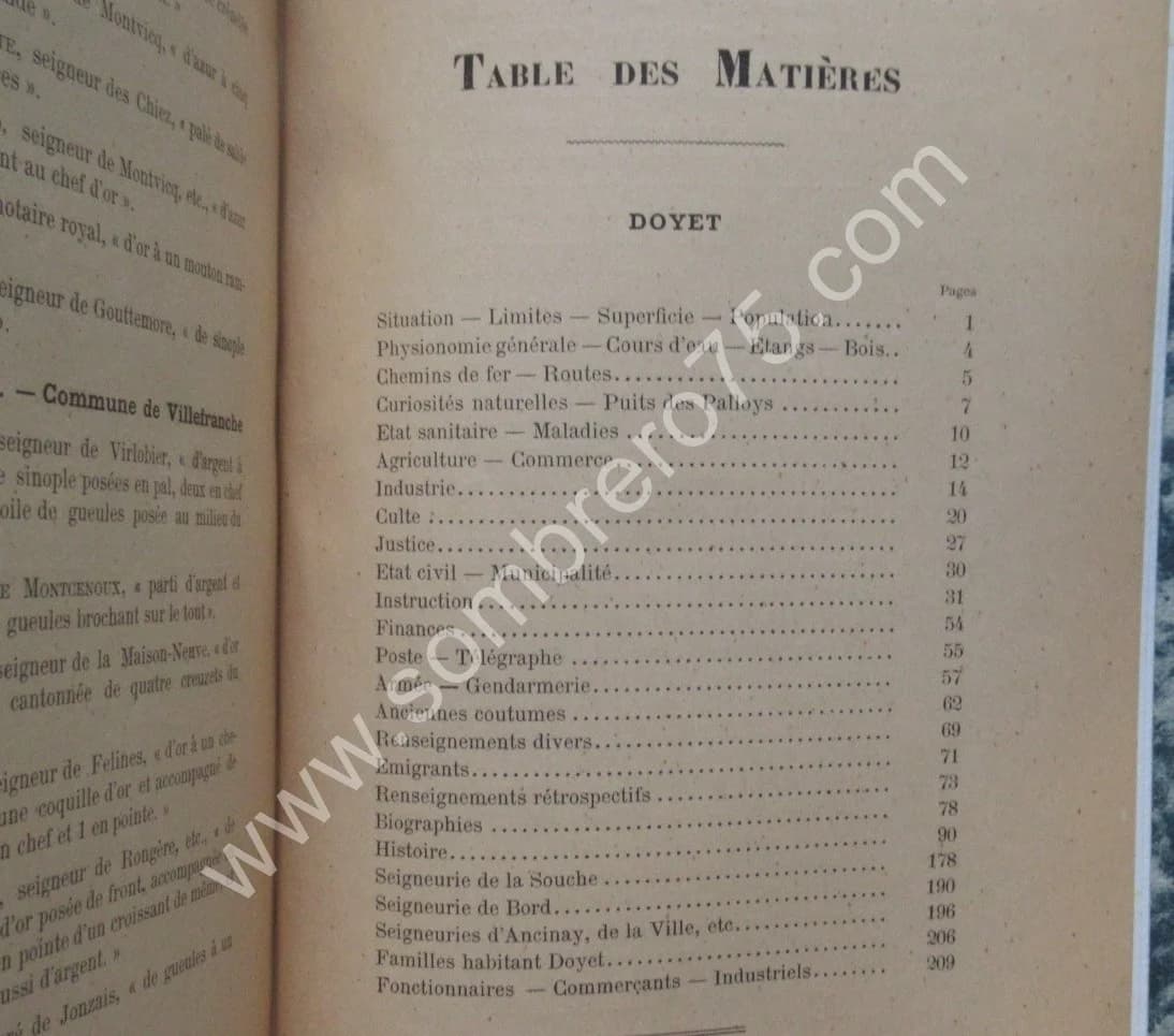 Géographie et Histoire de Doyet, Montvicq. A. C. MAILLAT 1894 - Image 6