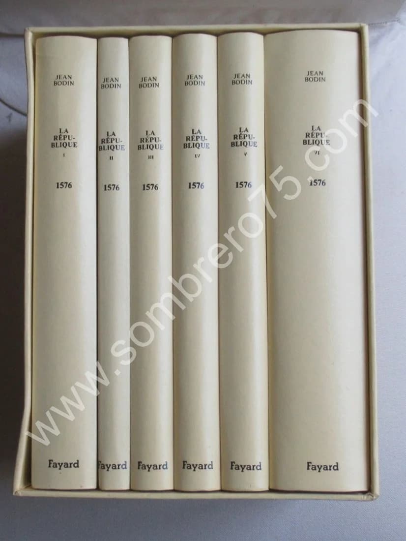 Bodin - Les six Livres de la République. Coffret