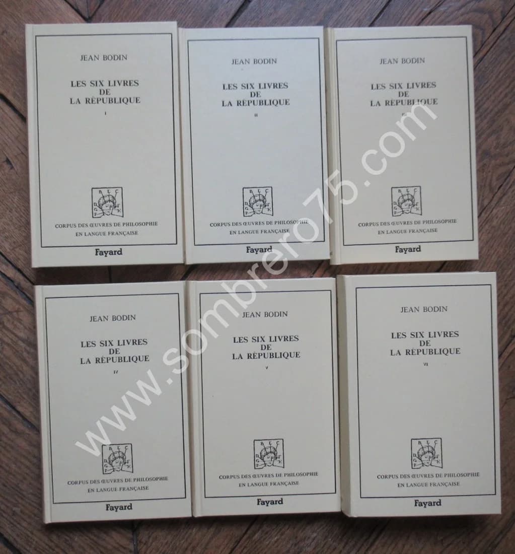 Bodin - Les six Livres de la République. Coffret - Image 3