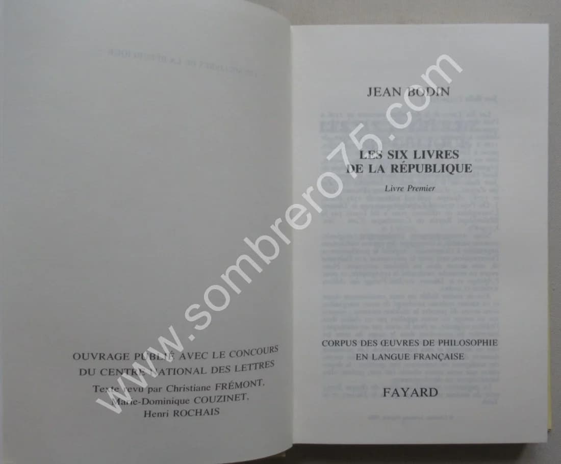 Bodin - Les six Livres de la République. Coffret - Image 4