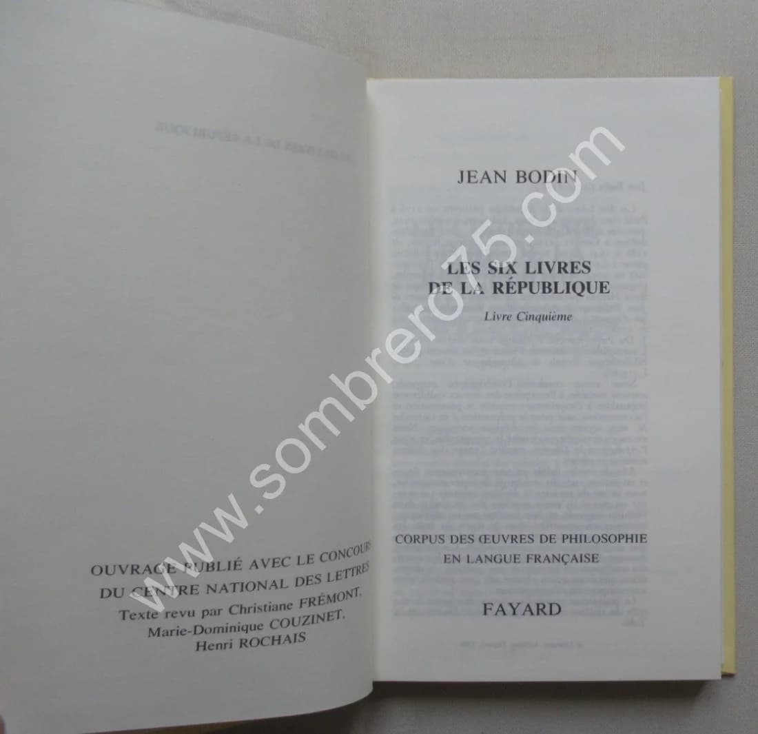 Bodin - Les six Livres de la République. Coffret - Image 9