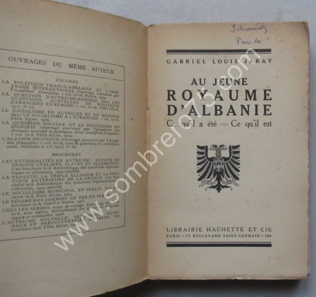 Au Jeune Royaume d'Albanie. Gabriel LOUIS JARAY. 1914 - Image 3