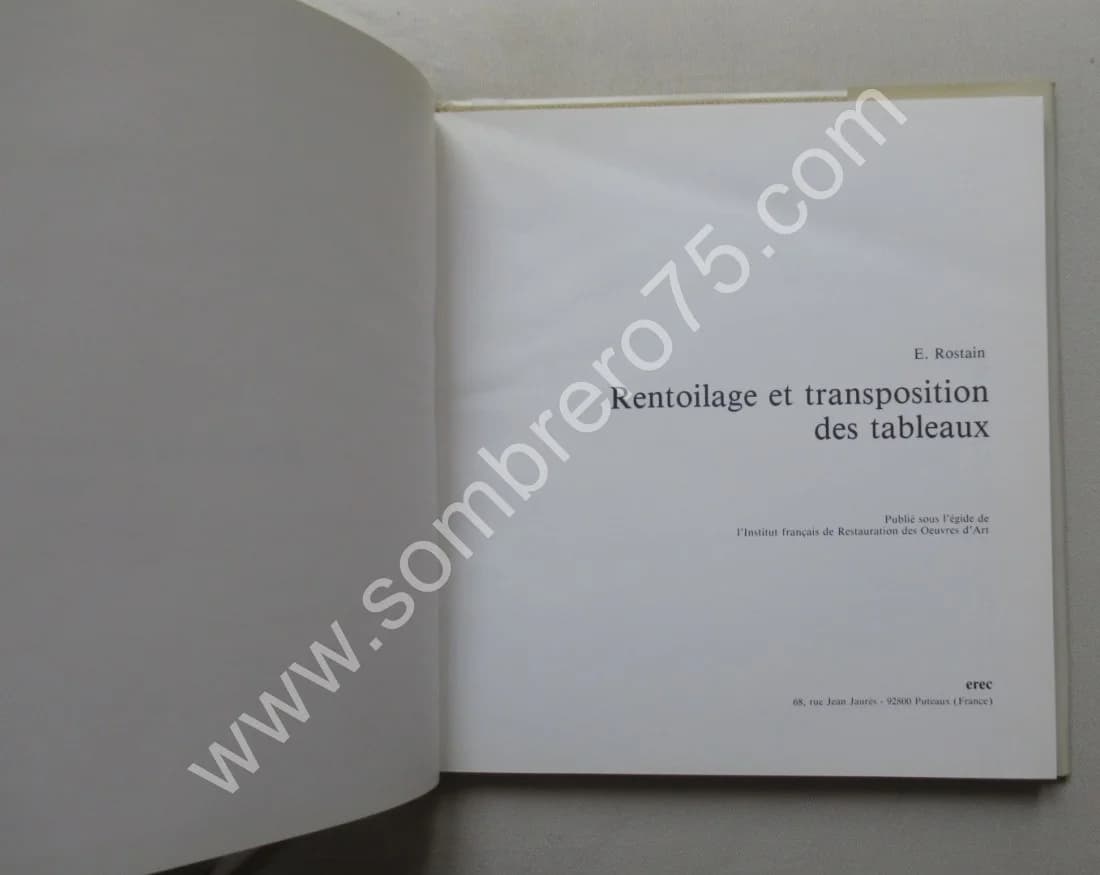 Rentoilage et Transposition des Tableaux.. 1981 - Image 4