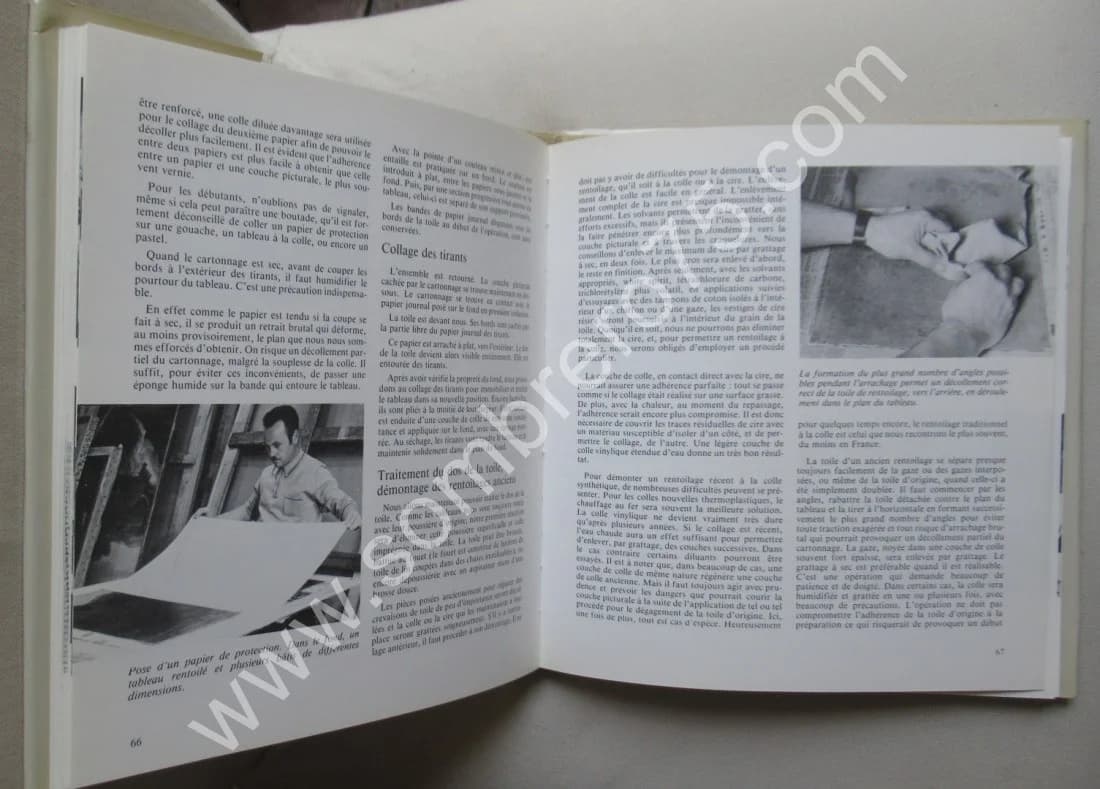 Rentoilage et Transposition des Tableaux.. 1981 - Image 5