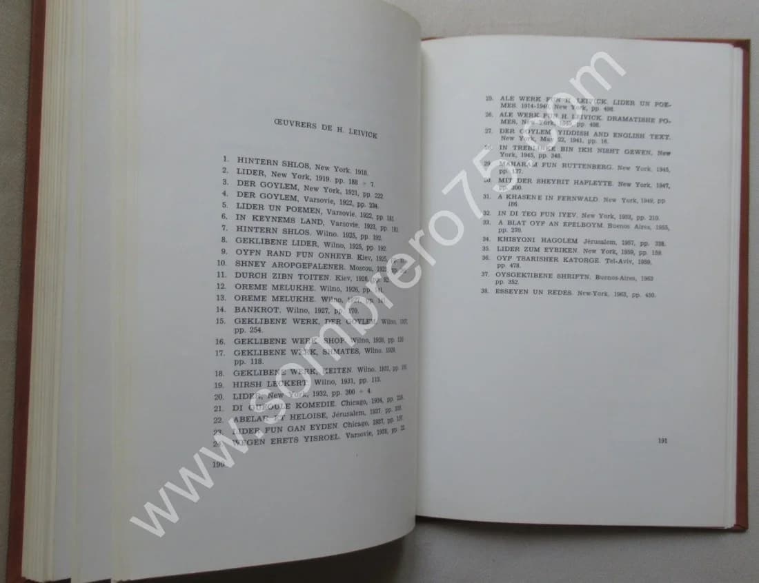 H. LEIVICK Poète Yiddish. Hommages et Textes Choisis. 1967 - Image 9