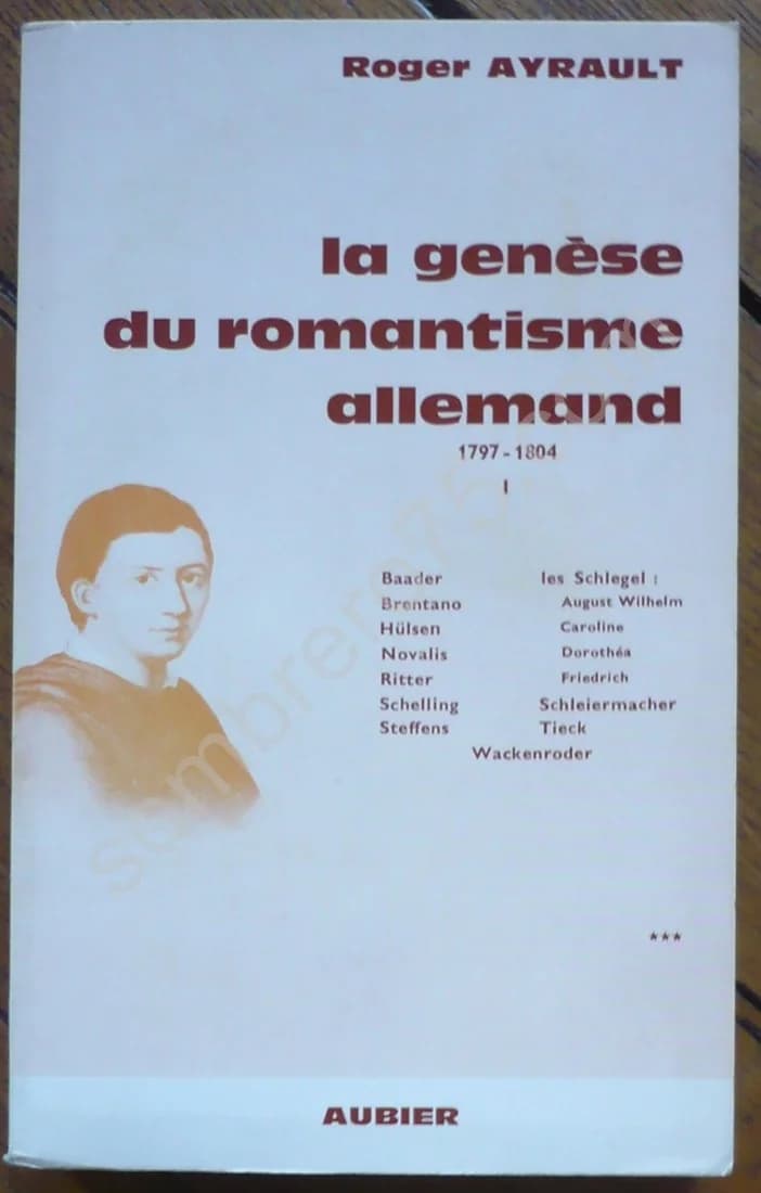 La Genèse du Romantisme Allemand.. 4 Tomes - Image 2