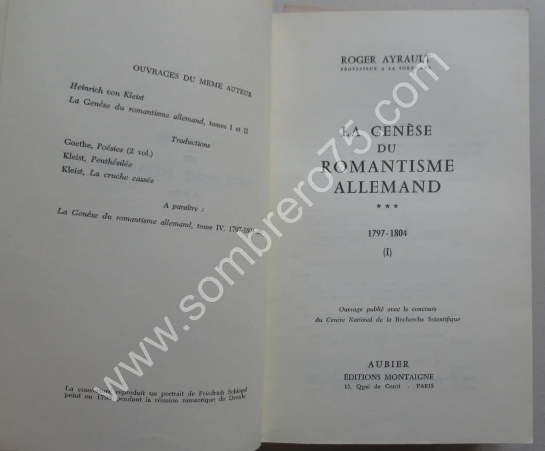 La Genèse du Romantisme Allemand.. 4 Tomes - Image 4