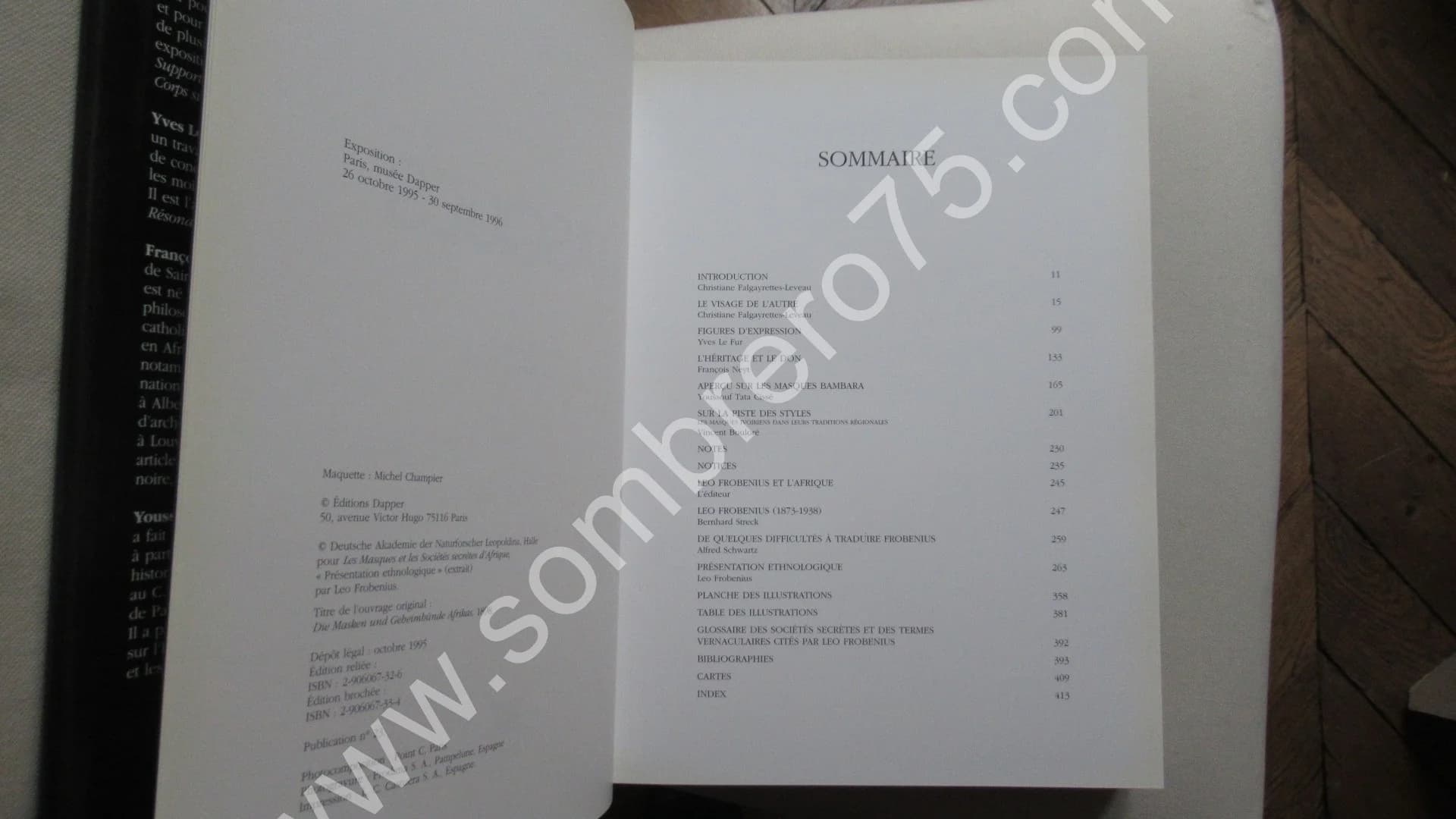 Masques. Leo Frobenius. Musée. 1995 - Image 5