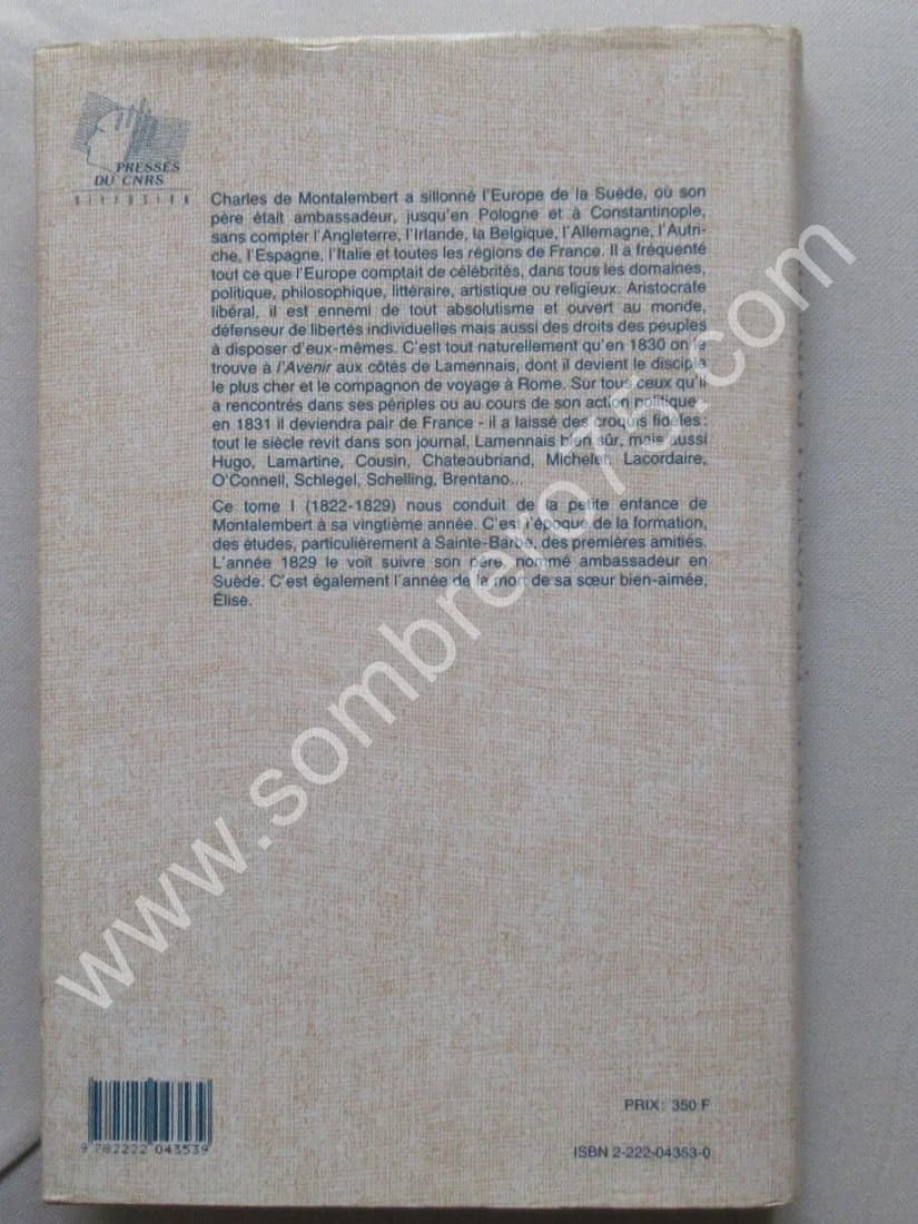 Charles de Montalembert. Journal Intime Inédit. Tome 1: 1822-1829 - Image 8