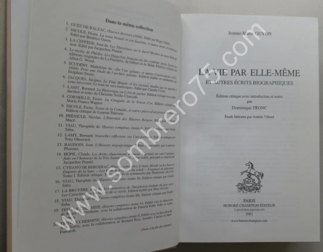 La Vie par elle-même et autres écrits biographiques. Jeanne Marie GUYON - Image 3