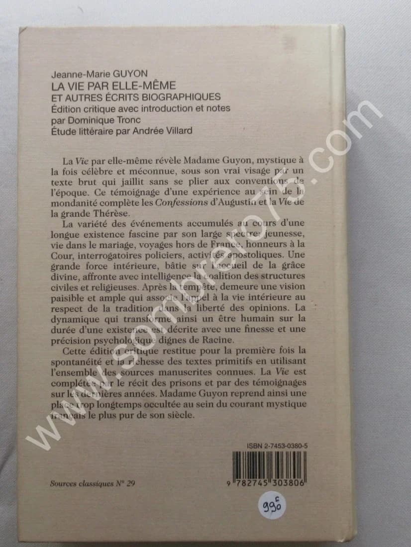 La Vie par elle-même et autres écrits biographiques. Jeanne Marie GUYON - Image 9