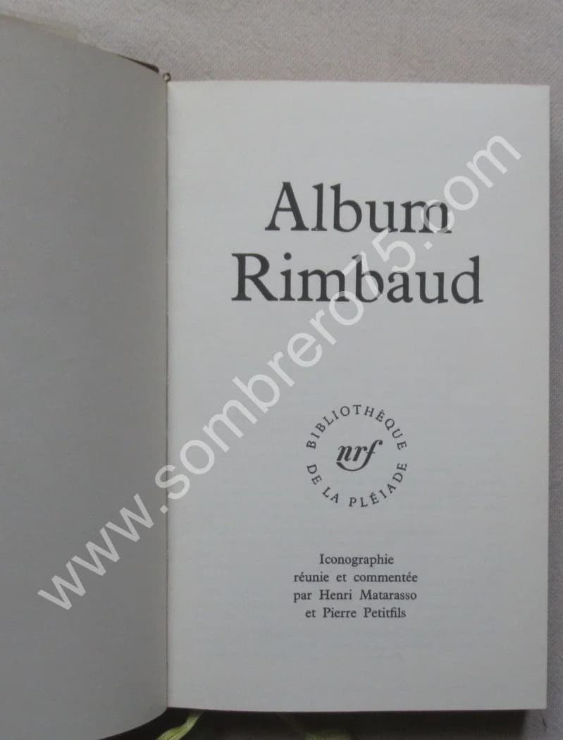 Album Rimbaud -. 6e Album - Image 3
