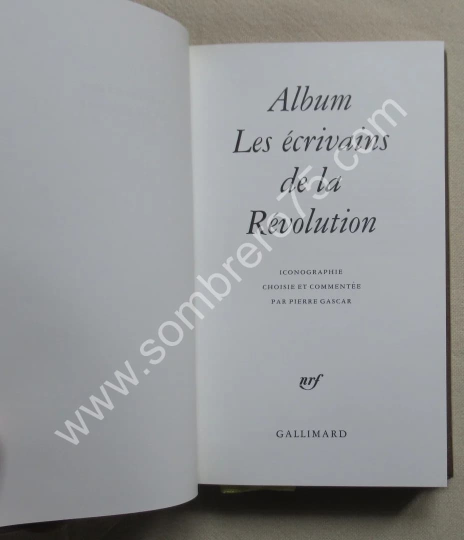 Album Les Ecrivains de la Révolution -. 28e - Image 2