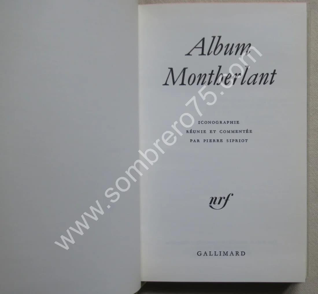Album Montherlant -. 18e Album - Image 3