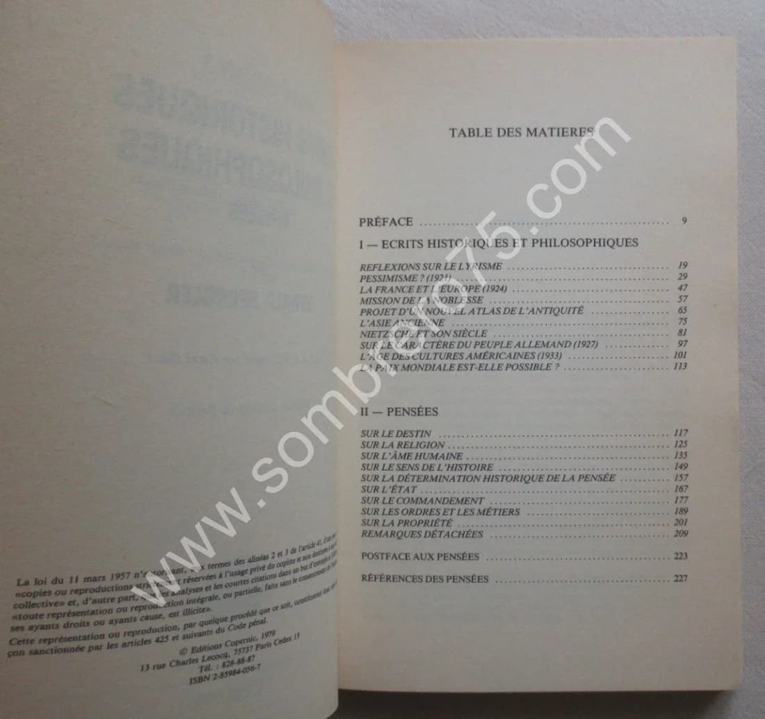 Ecrits Historiques et Philosophiques. Pensées - Image 4