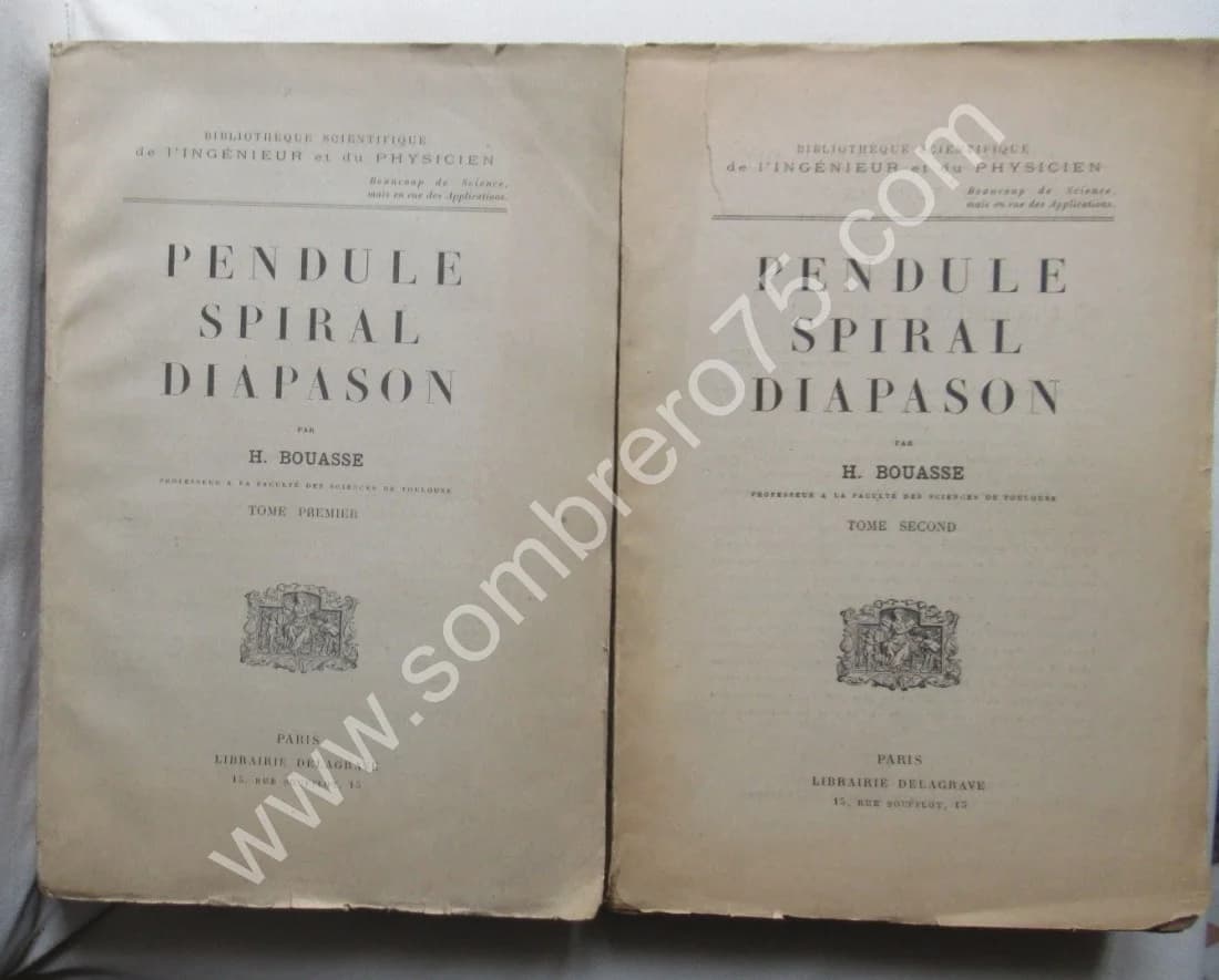 Pendule Spiral Diapason - - 2 Tomes
