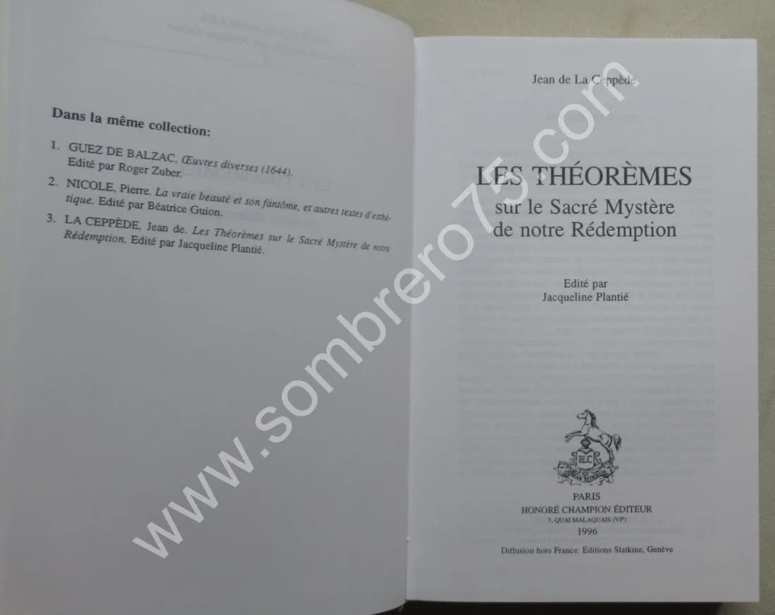 Les Théorèmes sur le Sacré Mystère de Notre Rédemption. De La Ceppède - Image 3