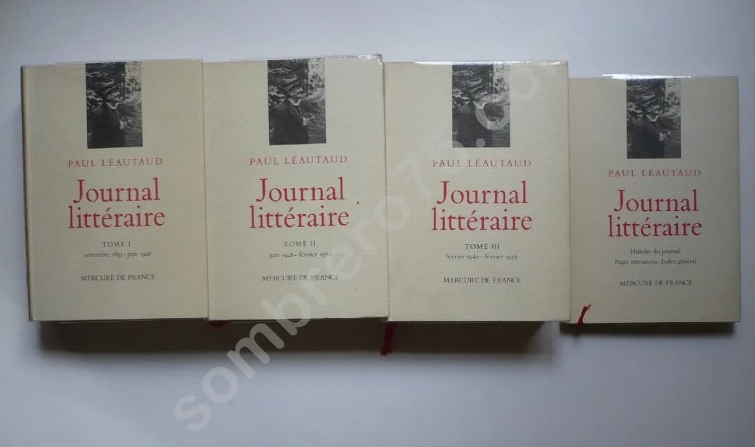 Journal Littéraire - 3 volumes + supplément