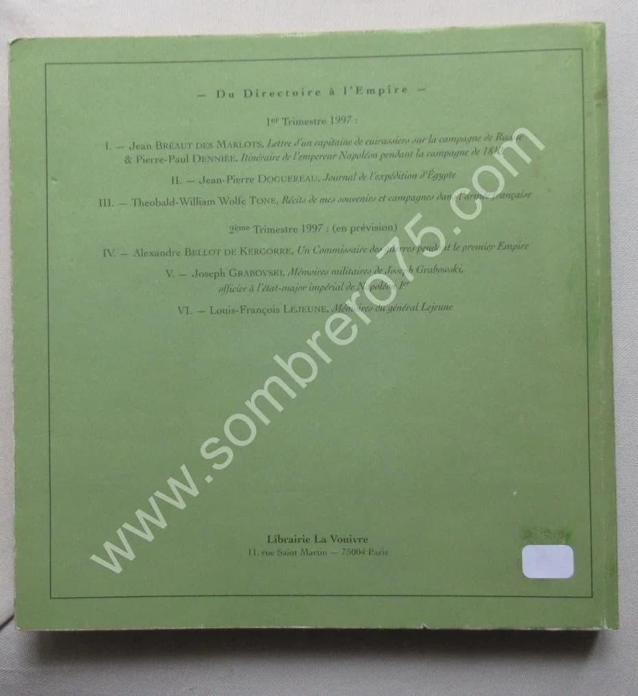 Journal de l'Expédition d'Egypte. Général Doguereau. 1997 - Image 11