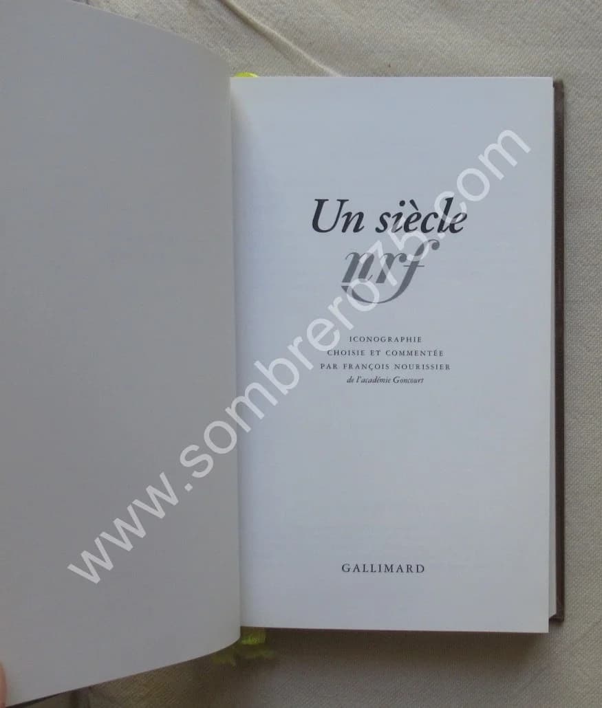 Album Un Siècle NRF -. 39e Album - Image 3