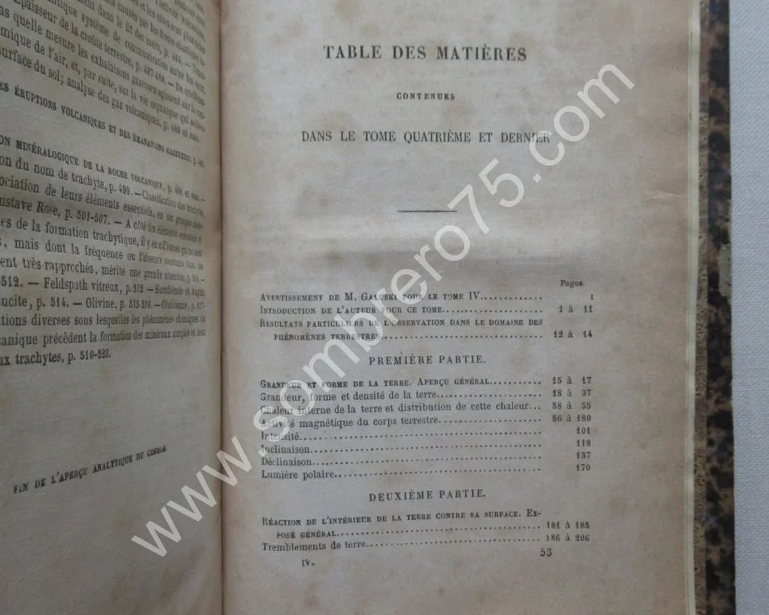 Cosmos - Essai d'une Description Physique du Monde. 4 Tomes. Alex. HUMBOLDT - Image 16