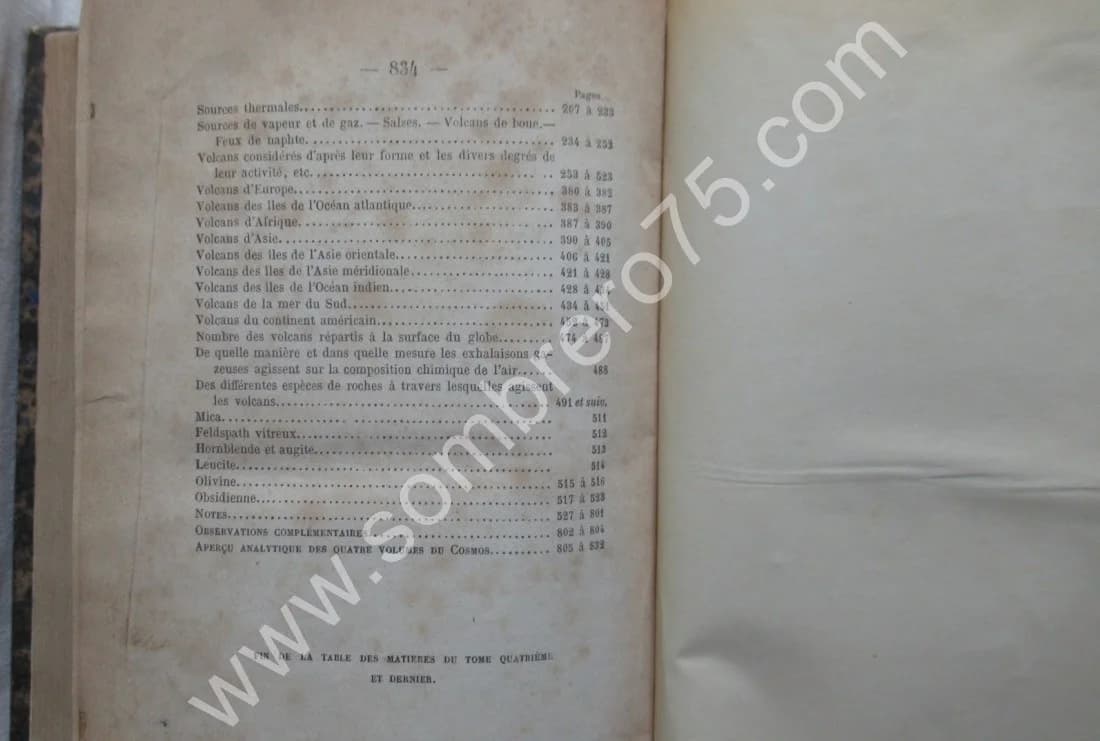Cosmos - Essai d'une Description Physique du Monde. 4 Tomes. Alex. HUMBOLDT - Image 17