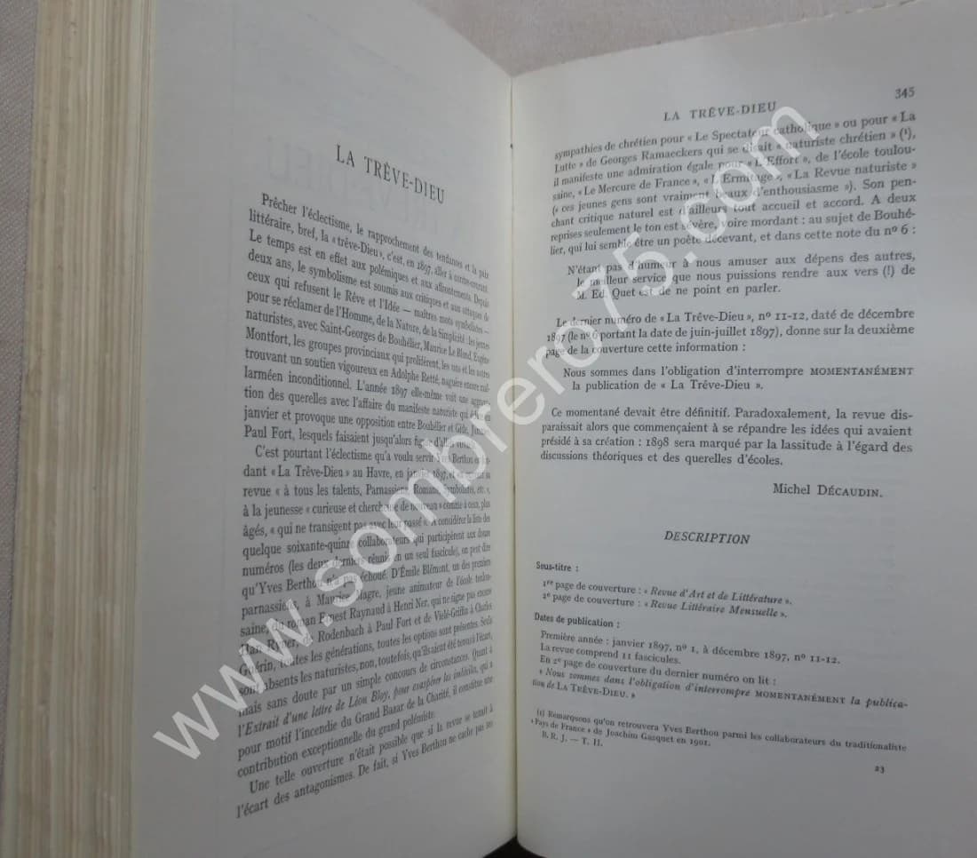 Bibliographie des Revues et Journaux Littéraires des XIXe et XXe Siècles. 3 Vol. J M PLACE - Image 8
