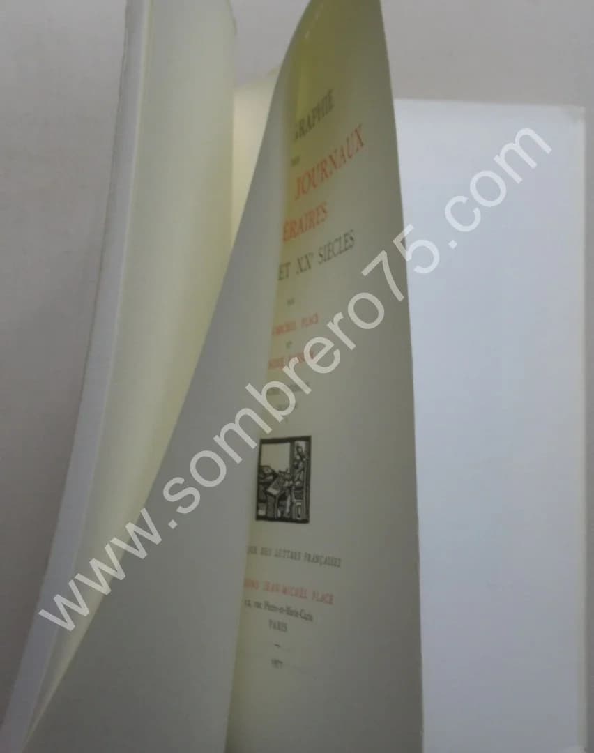 Bibliographie des Revues et Journaux Littéraires des XIXe et XXe Siècles. 3 Vol. J M PLACE - Image 9