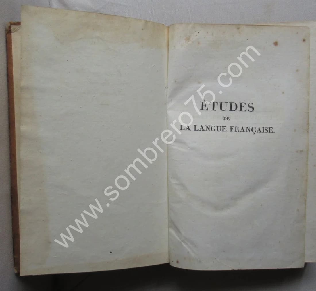 Etudes de la Langue Française sur la Racine.. 1818 - Image 3
