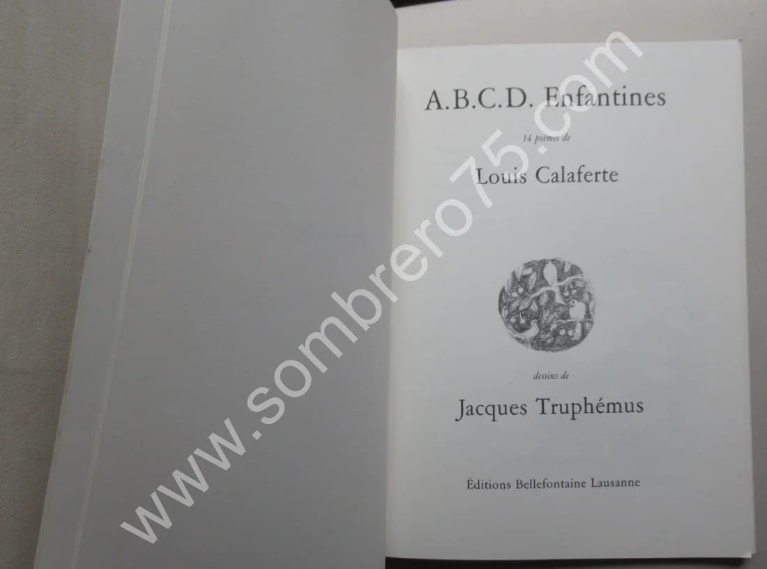A. B. C. D. Enfantines 14 poèmes de Louis Calaferte. Ill Truphémus - Image 3