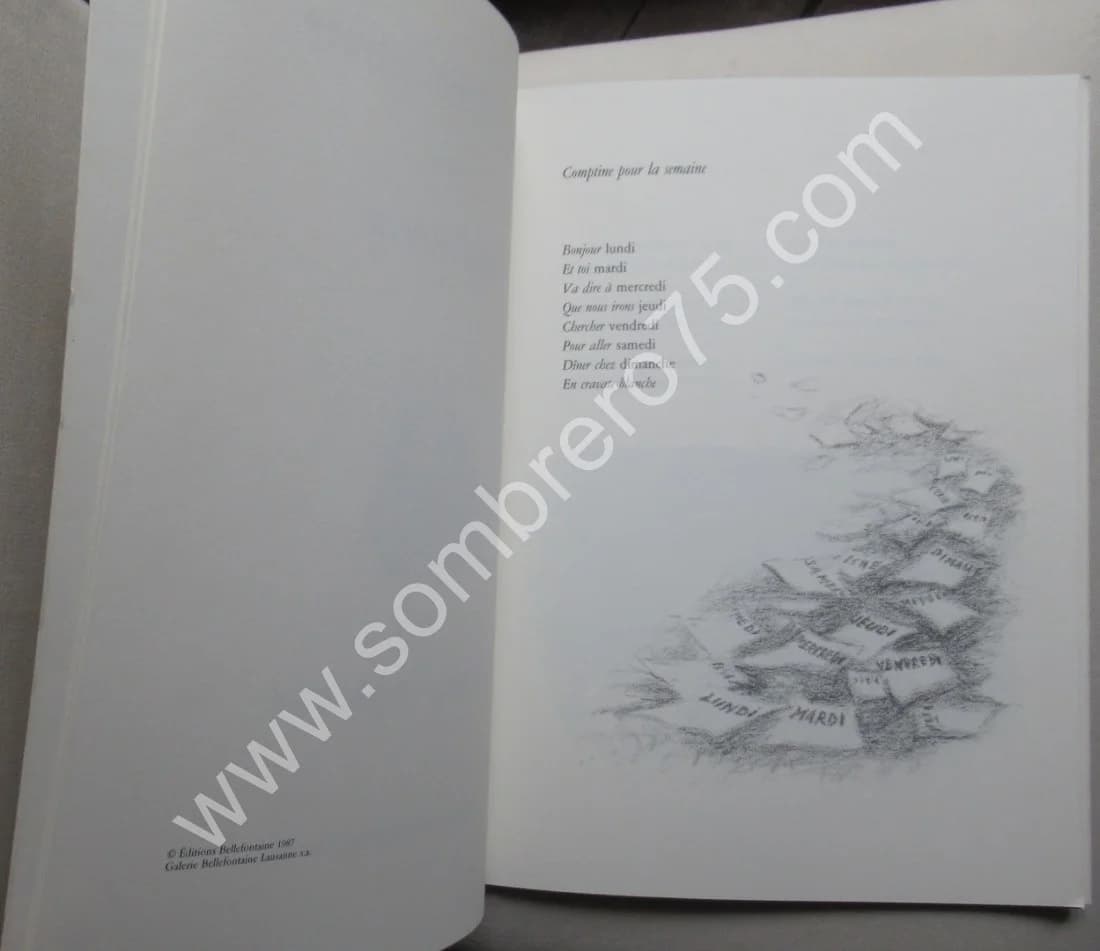 A. B. C. D. Enfantines 14 poèmes de Louis Calaferte. Ill Truphémus - Image 4