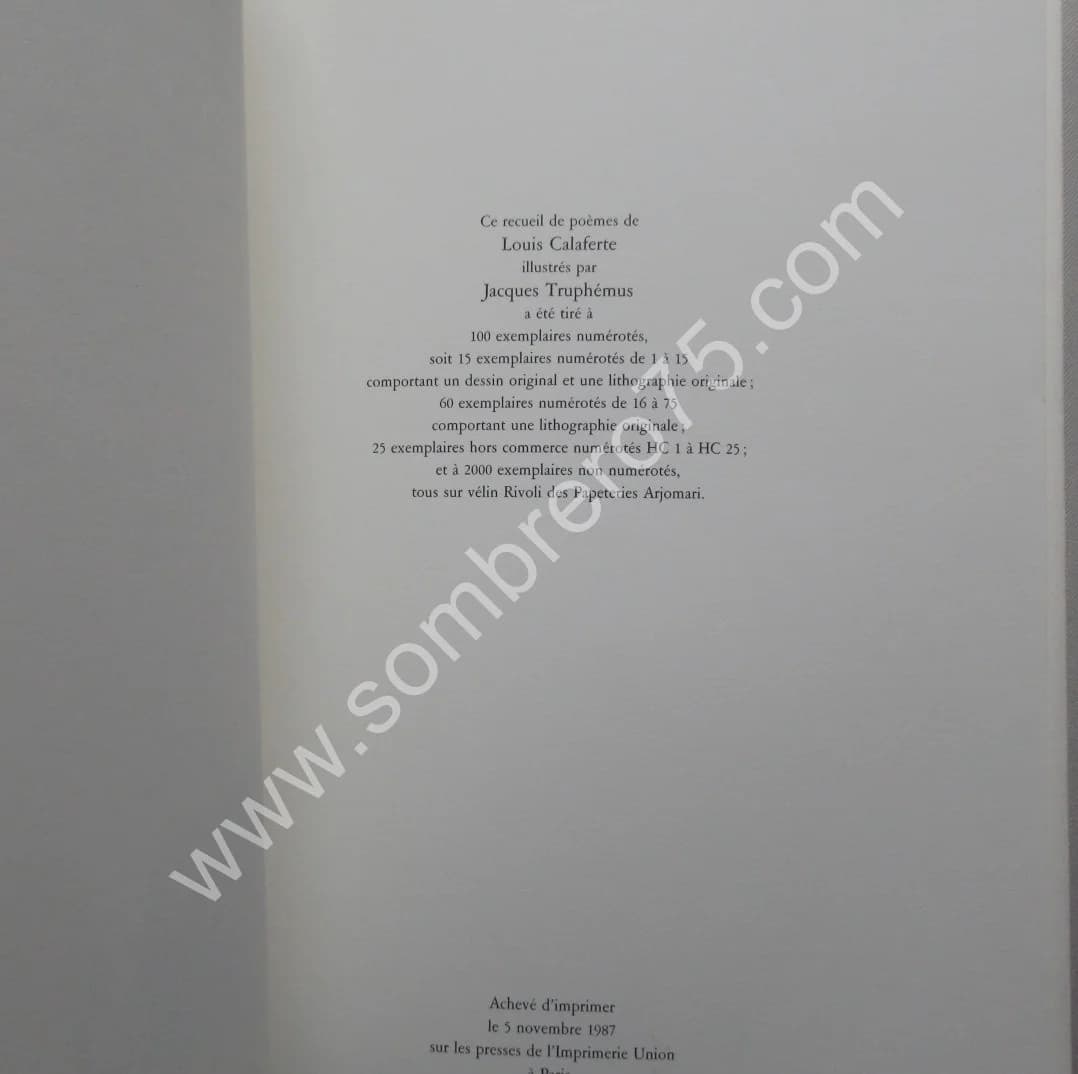 A. B. C. D. Enfantines 14 poèmes de Louis Calaferte. Ill Truphémus - Image 7