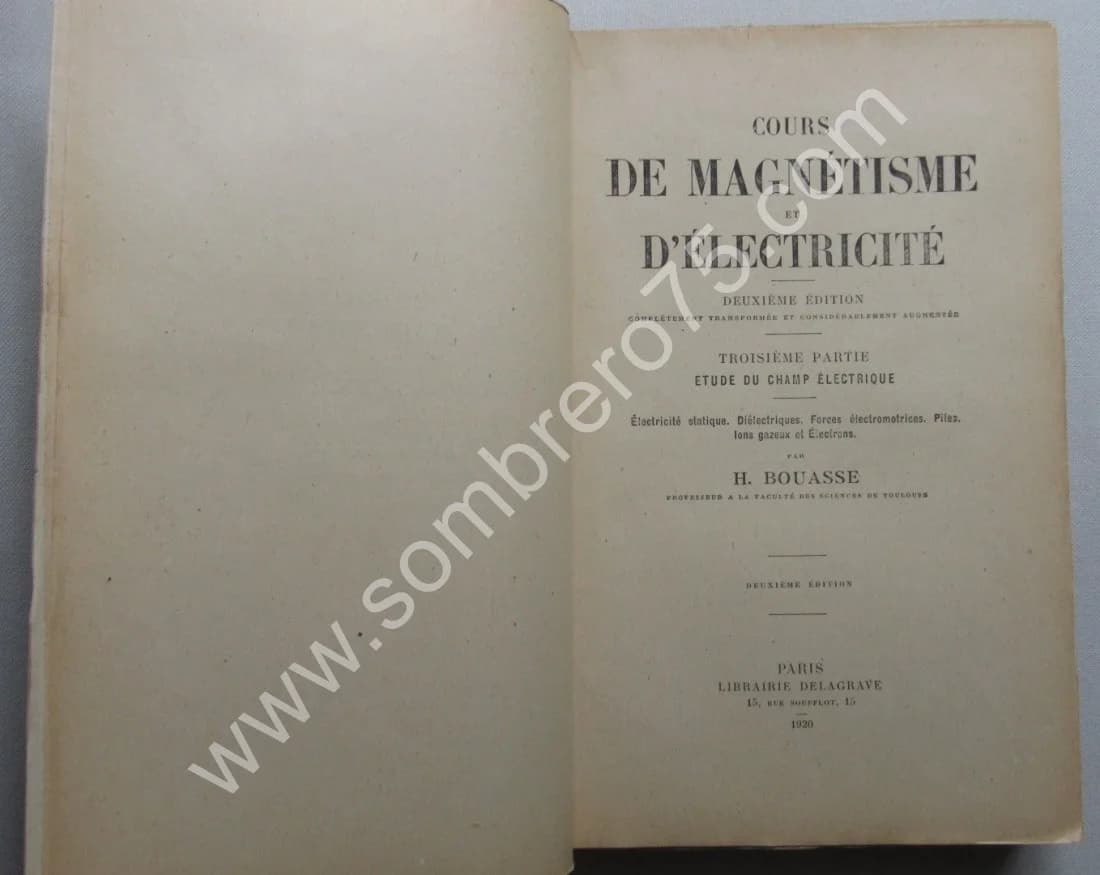 Cours de Magnétisme et d'Electricité- 3 Tomes - Image 11