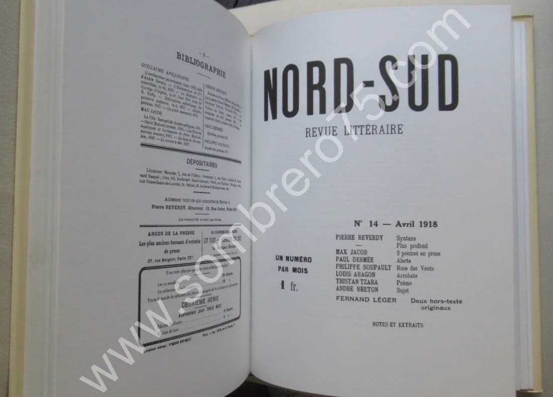 Nord Sud Revue Littéraire 1917-1918 - Image 6