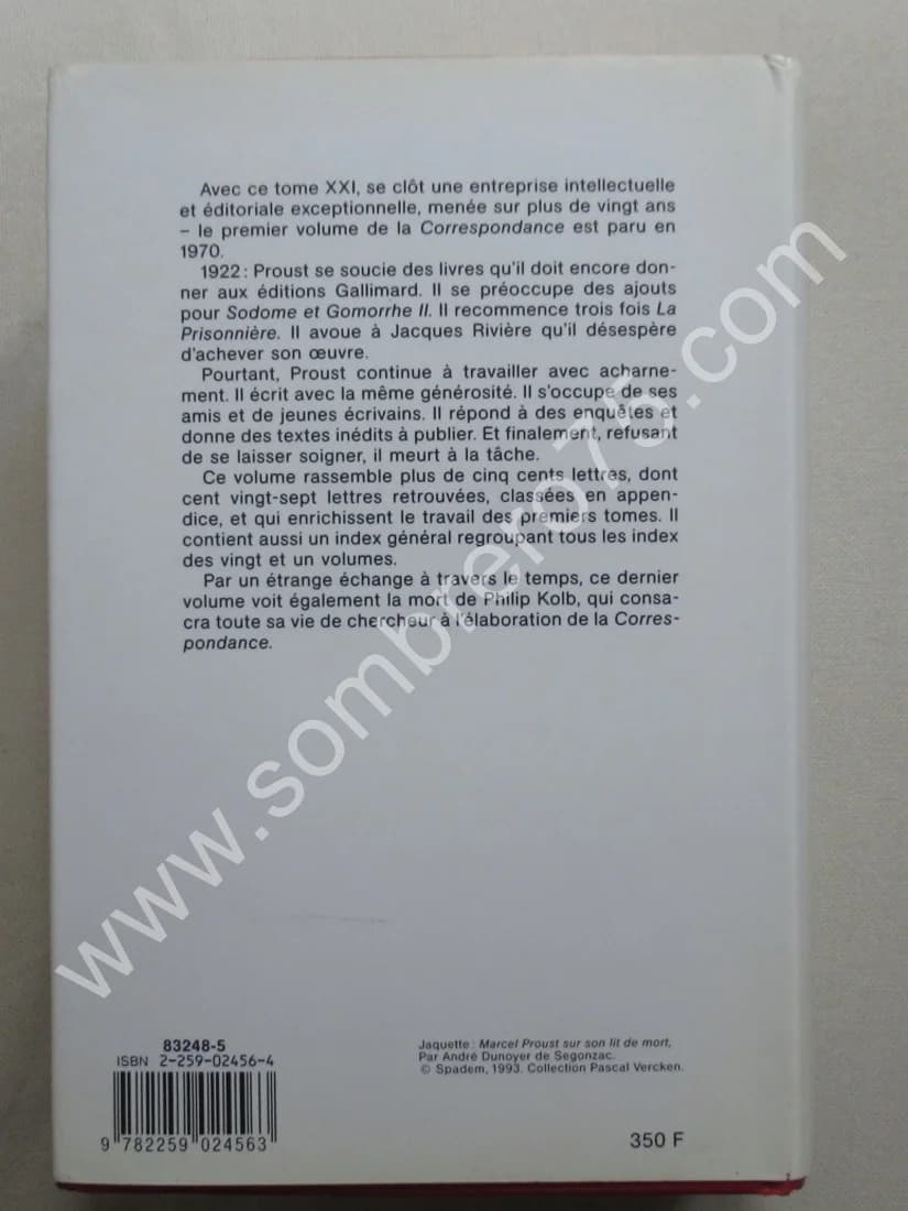 Correspondance de 1922 - Tome 21. Texte Établi et Annoté par Philip Kolb - Image 6
