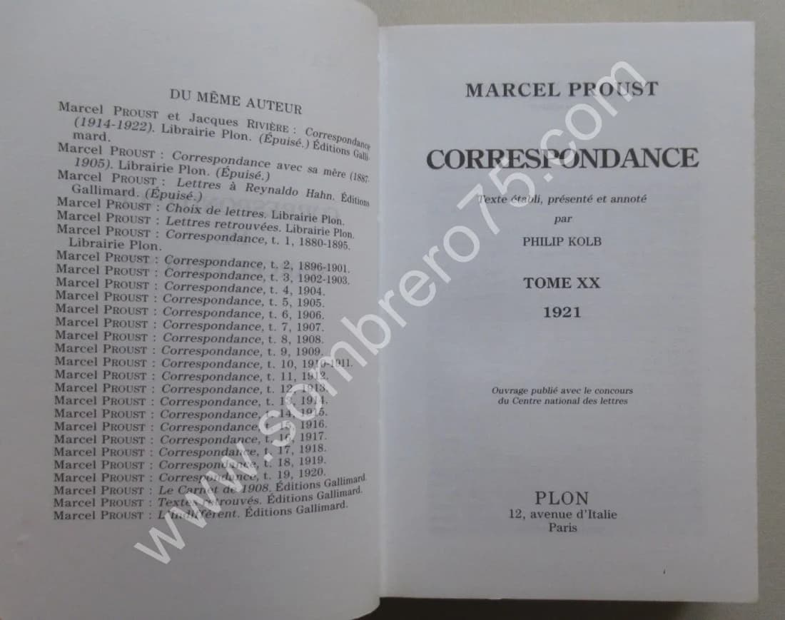 Correspondance de 1921. Tome 20. Philip KOLB - Image 3