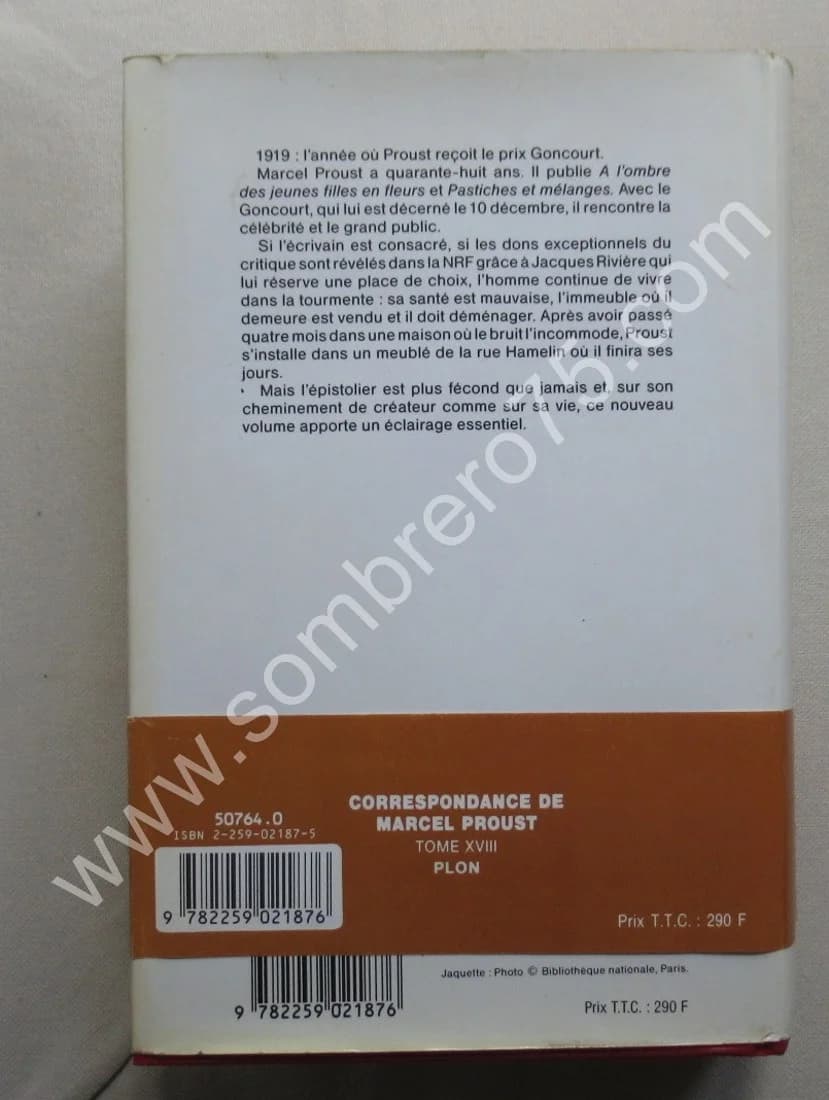 Correspondance de 1919. Tome 18. Texte Établi et Annoté par Philip KOLB - Image 6