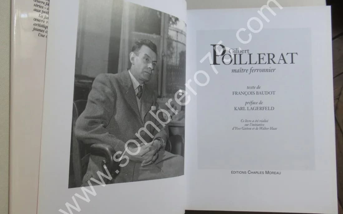 Gilbert POILLERAT Maitre Ferronnier. Fr. BAUDOT. K LAGERFELD - Image 3