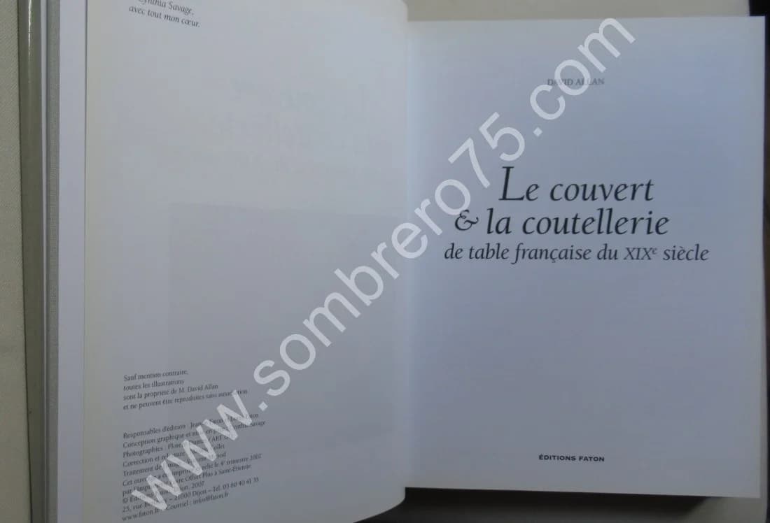 Le Couvert et la Coutellerie de table française du XIXe - Image 3