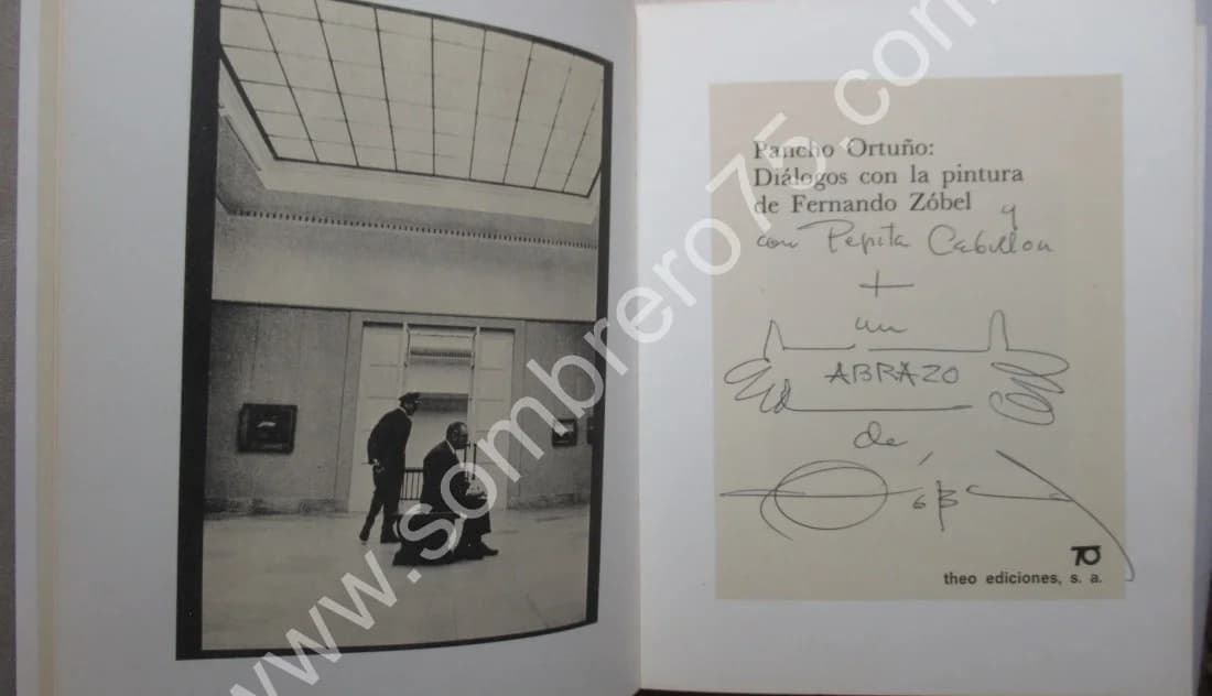 Pancho Ortuno : Dialogos con la Pintura de Fernando Zobel. Envoi de F. ZOBEL - Image 3