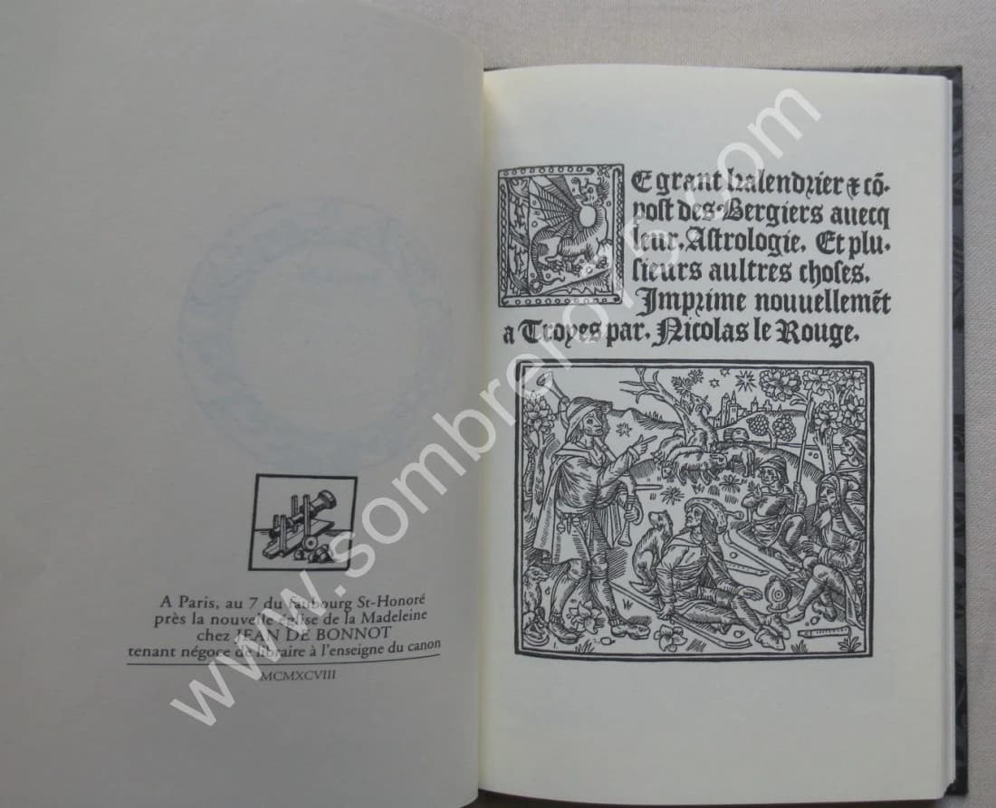 Le Grant Calendrier des Bergiers avecq leur Astrologie. Nicolas le ROUGE - Image 2