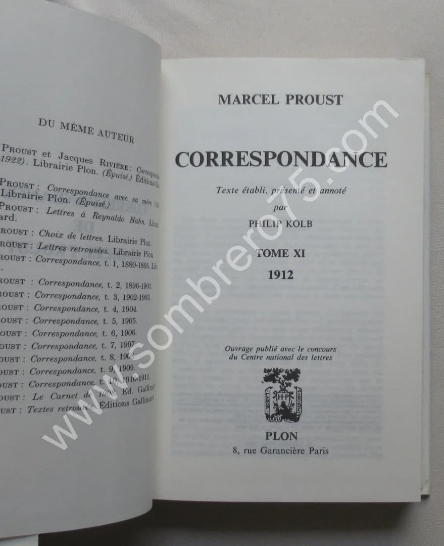 Correspondance de 1912 - Tome 11. Texte Établi et Annoté par Philip Kolb - Image 3
